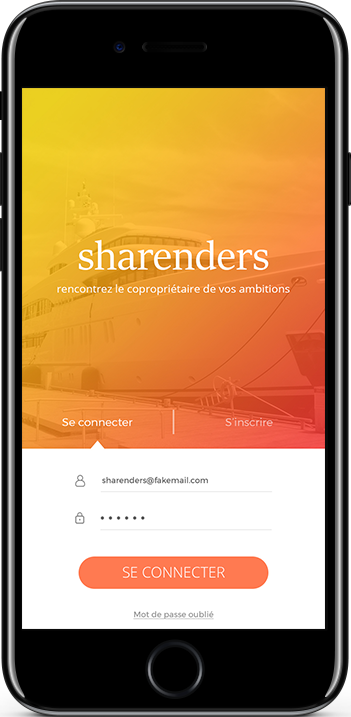 presentation sharenders sur un iphone